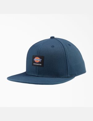 Airforce Blue Dickies Skateboarding Flat Bill Hats | 724QTROIS