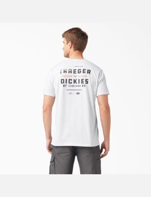 Ash Gray Dickies Traeger x Ultimate Grilling T-Shirts | 628PYLXDV