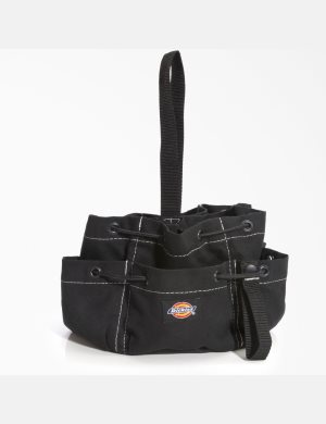 Black Dickies 12-Pocket Drawstring Organizer Tool Bags | 837WYQOGF