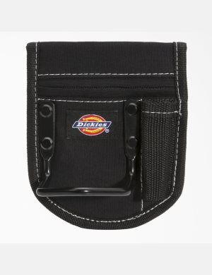 Black Dickies 2-Compartment Hammer Holder Tool Bags | 437WFSHIE