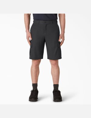 Black Dickies Cooling Active Waist Shorts | 380LPETDB