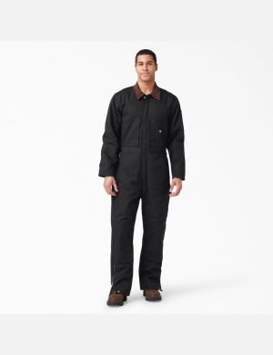 Black Dickies Duck Insulated Coveralls & Overalls | 501BWSKML