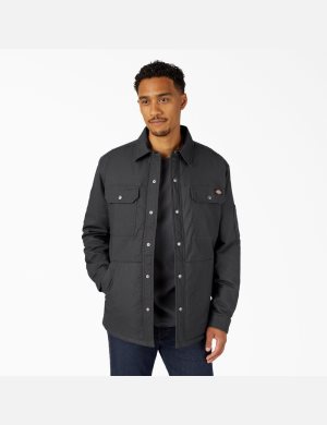 Black Dickies Hydroshield Duck Shirt Jackets | 542NYSQOB