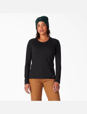 Black Dickies Long Sleeve T-Shirt Long Sleeve T-Shirts | 653DHGTXF