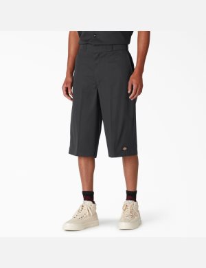 Black Dickies Loose Fit Multi-Use Pocket Shorts | 438WHBNJS