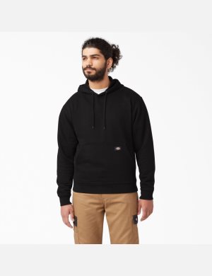 Black Dickies Midweight Fleece Hoodies | 321EVPFJT