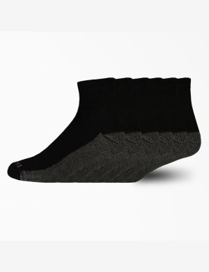 Black Dickies Moisture Control Quarter Socks | 498AEYXUN