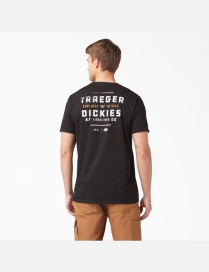 Black Dickies Traeger x Ultimate Grilling T-Shirts | 981RENUCM