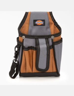 Brown Duck Dickies 7-Pocket Tech Pouch Tool Bags | 657OKFIXB