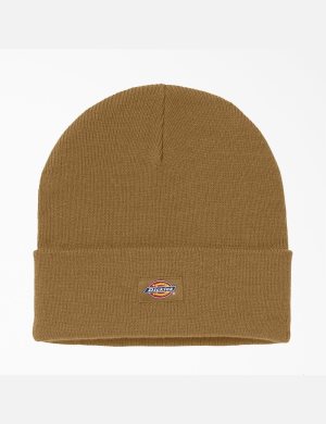 Brown Duck Dickies Cuffed Knit Hats | 389EJIXMP