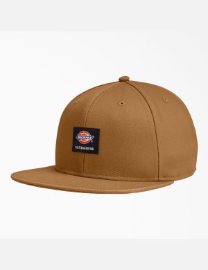 Brown Duck Dickies Skateboarding Flat Bill Hats | 679NHKCJW