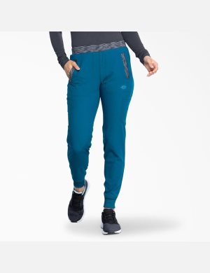 Caribbean Blue Dickies Dynamix Jogger Pants Scrubs | 853HQXWFL