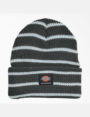 Charcoal Mini Stripe Dickies Skateboarding Cuffed Hats | 873XPZUVG