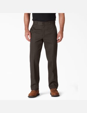 Dark Brown Dickies Original 874 Work Pants | 715FTCJND