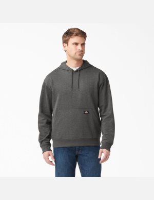 Dark Heather Gray Dickies Midweight Fleece Outerwear | 714EJDMHB