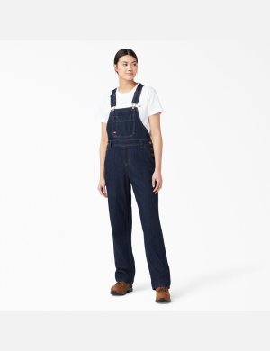 Dark Indigo Dickies Relaxed Fit Bib Overalls | 038DRHSGU