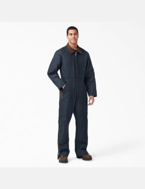 Dark Navy Dickies Duck Insulated Coveralls | 250ACXJYM