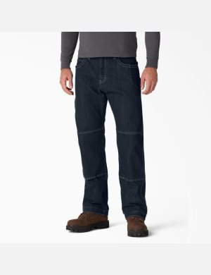 Dark Overdyed Wash Dickies DuraTech Renegade Denim Jeans | 157RLYAEQ