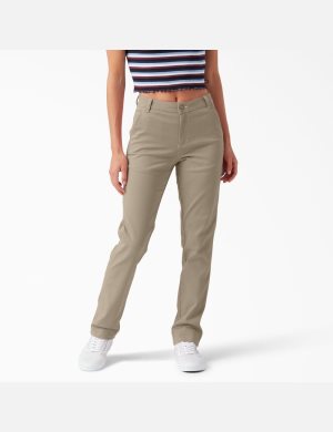 Desert Sand Dickies Roll Hem Carpenter Pants | 542UAFGOQ