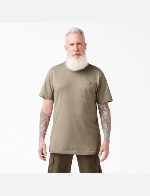 Desert Sand Dickies Short Sleeve Two Packs T-Shirts | 127FMJRSP