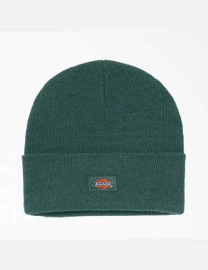 Forest Green Dickies Cuffed Knit Hats | 740XLDWZR