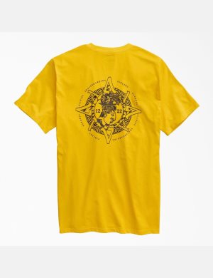 Golden Rod Dickies Vincent Alvarez Graphic T-Shirts | 148KCXZFE