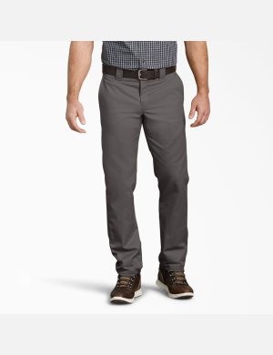 Gravel Gray Dickies Slim Fit Taper Leg Multi-Use Pocket Work Pants | 493NWCAOX