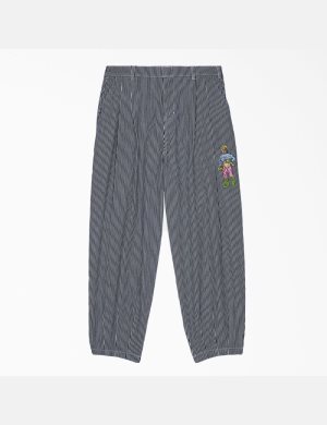 Hickory Stripe Dickies Brain Dead Hickory Stripe Denim Pants | 918SYITPZ