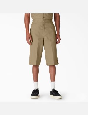 Khaki Dickies Loose Fit Multi-Use Pocket Shorts | 149YZMGDU