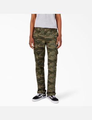 Light Sage Camo Dickies Relaxed Fit Cargo Pants | 732MKLTRH