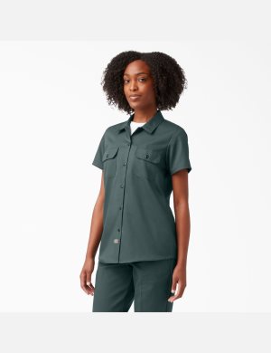 Lincoln Green Dickies 574 Original Work Top | 736JSNEGT