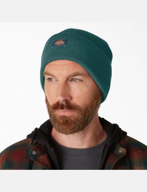 Lincoln Green Dickies Cuffed Knit Hats | 207IBSVPN