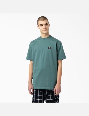 Lincoln Green Dickies Skateboarding Mount Vista T-Shirts | 582GCIUQM