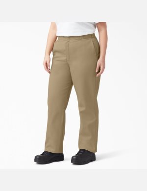 Military Khaki Dickies Plus Original 874 Work Pants | 427UTQWIX