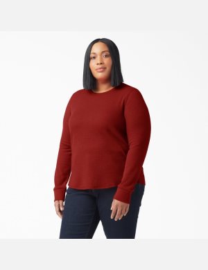 Molten Lava Heather Dickies Plus Thermal Tops | 285GUSZPA