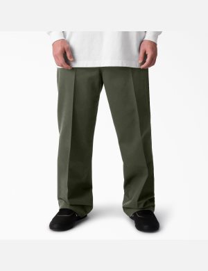 Olive Green Dickies Jamie Foy Loose Straight Leg Skateboarding Pants | 938DYZXBR