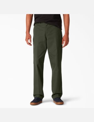 Olive Green Dickies Slim Fit Skateboarding Pants | 750RCSXYN