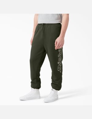 Olive Green Dickies Uniontown Sweatpants Pants | 784ZVXFES