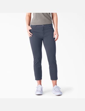 Rinsed Navy Dickies Perfect Shape Skinny Fitri Pants | 235PKFIQX