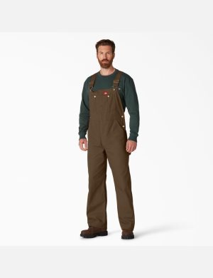 Rinsed Timber Brown Dickies Classic Coveralls & Overalls | 103VBQEGI