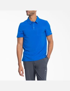 Royal Blue Dickies EDS Essentials Medical Polo Shirt Scrubs | 148WXHGMT