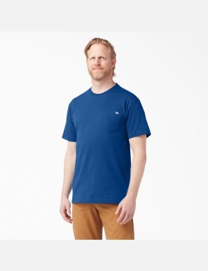 Royal Blue Dickies Short Sleeve Heavyweight T-Shirts | 124VQWXYD