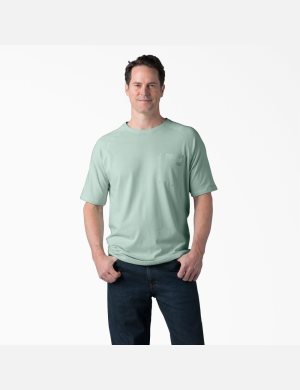 Surf Spray Dickies Cooling Short Sleeve T-Shirts | 521RMVTZL