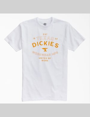 White Dickies Anvil Graphic T-Shirts | 067SICARD