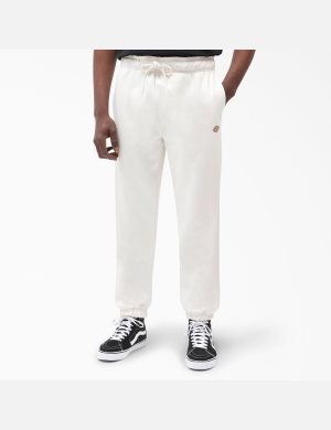 White Dickies Mapleton Fleece Sweatpants Pants | 214HUENBX