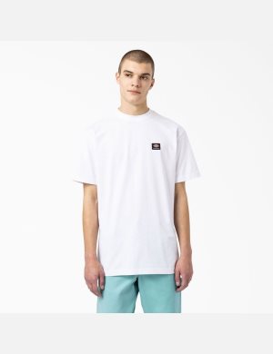 White Dickies Skateboarding Mount Vista T-Shirts | 870SZYDTR