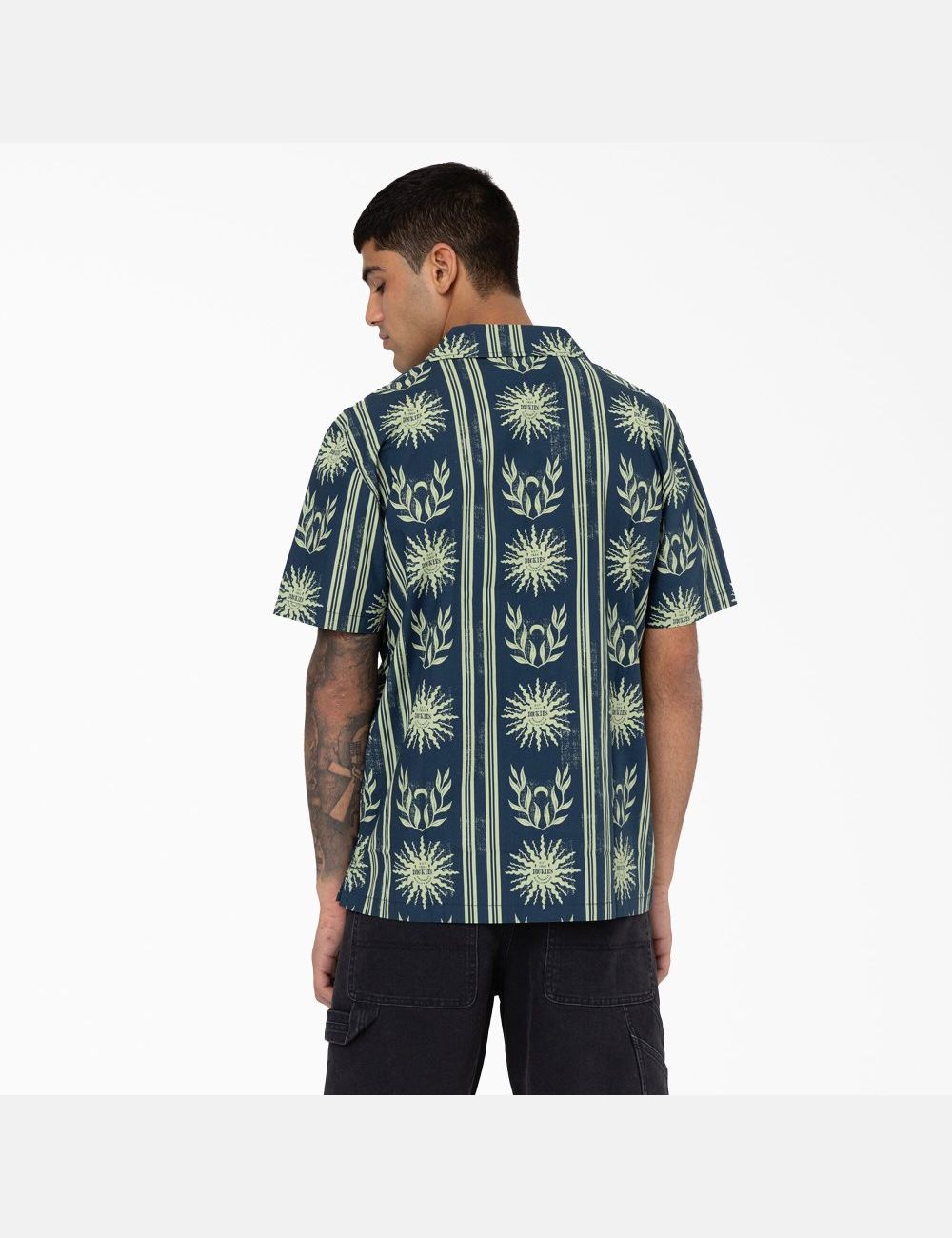 Airforce Blue Dickies Kelso Summer Pattern Short Sleeve Shirt Button Up | 083YLJPHF