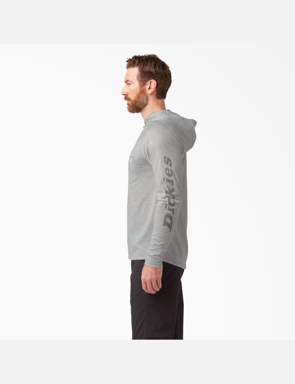 Ash Gray Dickies Cooling Performance Long Sleeve Sun T-Shirts | 179PNYSTR