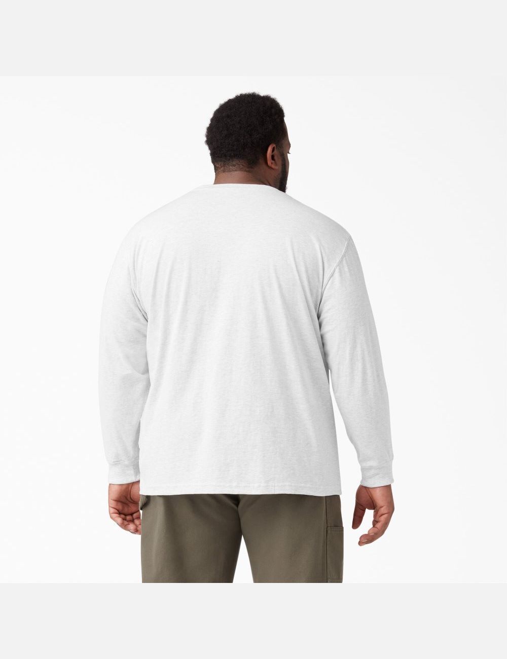 Ash Gray Dickies Heavyweight Crew Neck Shirts | 185VNOHPE