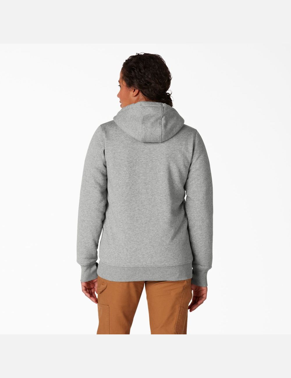 Ash Gray Dickies High Pile Fleece Lined Hoodies | 086CQOMZL